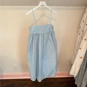 Mare Mare x Anthropologie blue puff tank dress size XS